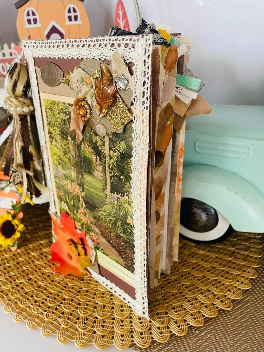 Autumn Garden junk journal- Brown and Orange